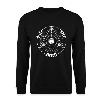 Roleplay Life Circle Reroll - Sweat-shirt Unisexe - noir - Devant - Alina (178cm) & Michal (187cm)