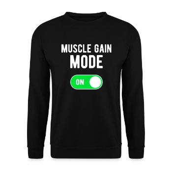 Mode de gain musculaire ON Gym Entraînement de musculation - Sweat-shirt Unisexe - noir - Devant - Alina (178cm) & Michal (187cm)