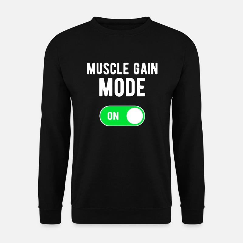 Muskelaufbau-Modus ON Fitnessstudio Bodybuilding-Training - Unisex Pullover - Schwarz