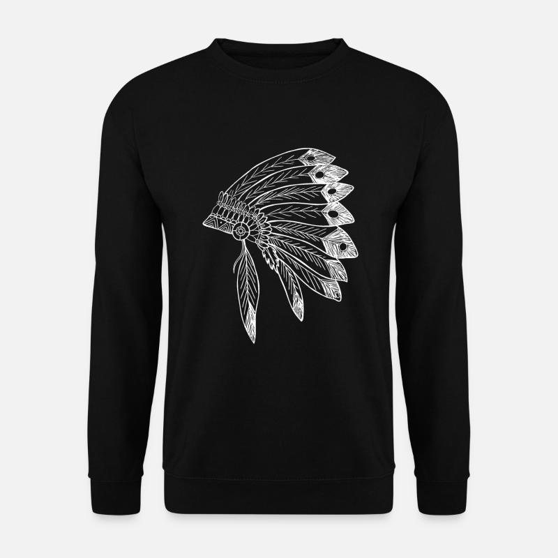 Indianer - Unisex Pullover - Schwarz