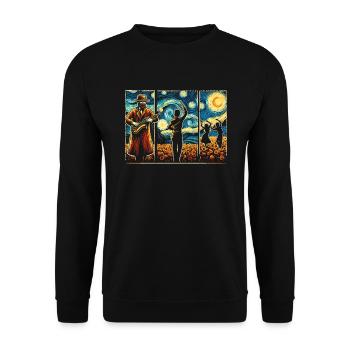 Dance Design - cadeau parfait pour les danseurs ! - Sweat-shirt Unisexe - noir - Devant - Alina (178cm) & Michal (187cm)