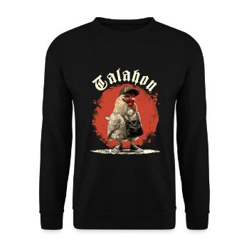Talahon - Talahuhn - Sweat-shirt Unisexe - noir - Devant - Alina (178cm) & Michal (187cm)