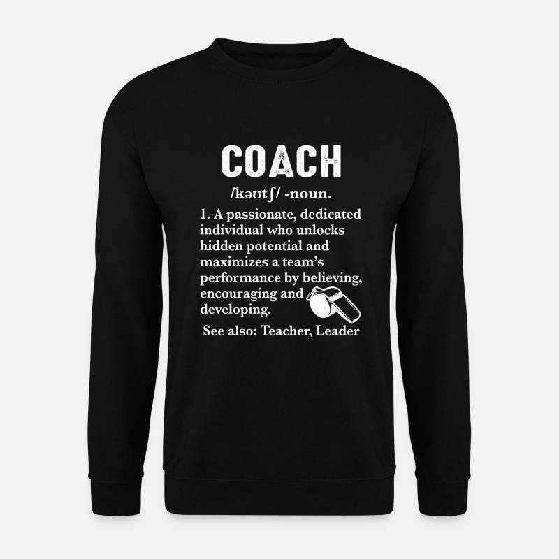 Coaching Coach definition - Unisex Sweatshirt - black