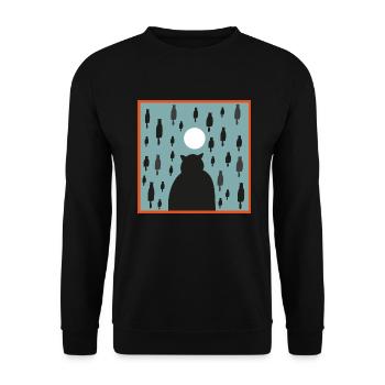 pluie chats - Sweat-shirt Unisexe - noir - Devant - Alina (178cm) & Michal (187cm)