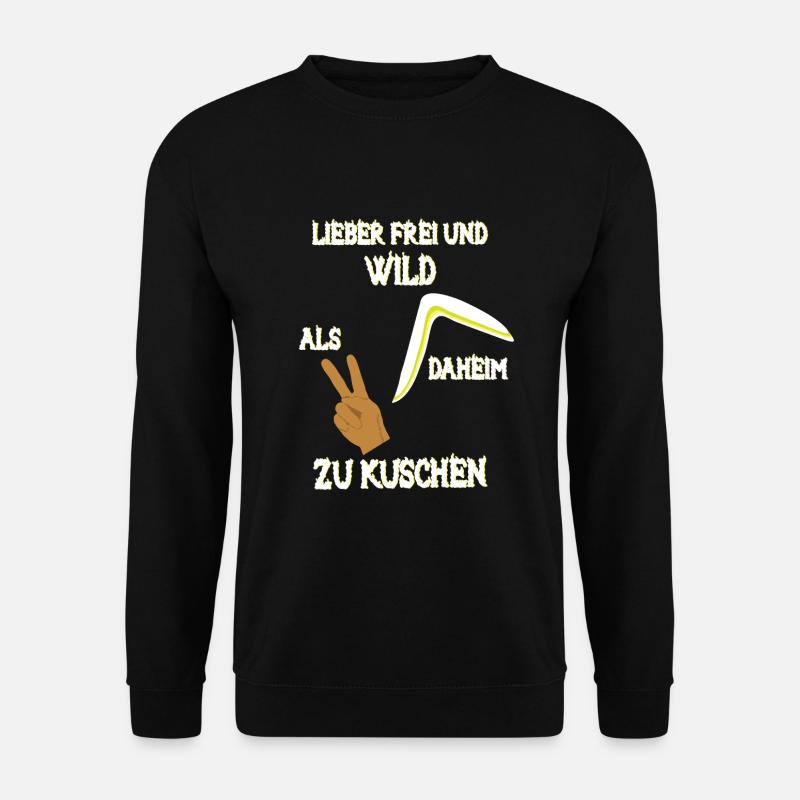 Lieber Frei und Wild - Unisex Pullover - Schwarz