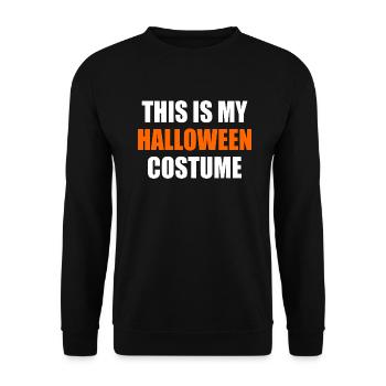 this is my halloween costume - Unisex Pullover - Schwarz - Vorne - Alina (178cm) & Michal (187cm)