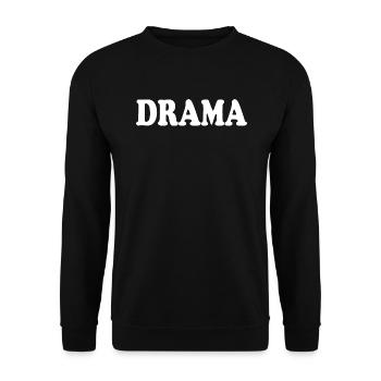 Drama - Unisex Sweatshirt - black - Front - Alina (178cm) & Michal (187cm)