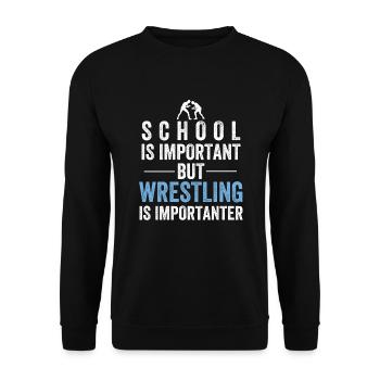 Wrestling wrestling - Unisex Sweatshirt - black - Front - Alina (178cm) & Michal (187cm)