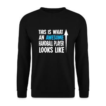 handball - Sweat-shirt Unisexe - noir - Devant - Alina (178cm) & Michal (187cm)