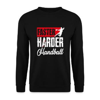 handball - Sweat-shirt Unisexe - noir - Devant - Alina (178cm) & Michal (187cm)