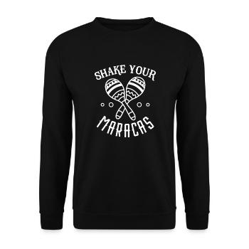 Shake Your Maracas - Unisex Sweatshirt - black - Front - Alina (178cm) & Michal (187cm)