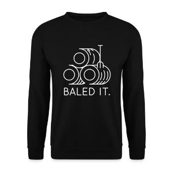 Ballenpresse - Unisex Pullover - Schwarz - Vorne - Alina (178cm) & Michal (187cm)