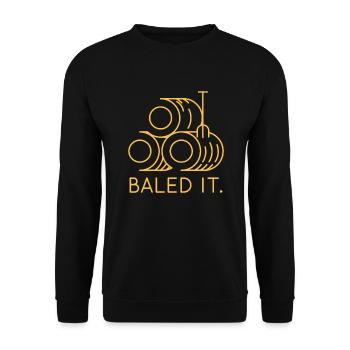 Ballenpresse - Unisex Pullover - Schwarz - Vorne - Alina (178cm) & Michal (187cm)