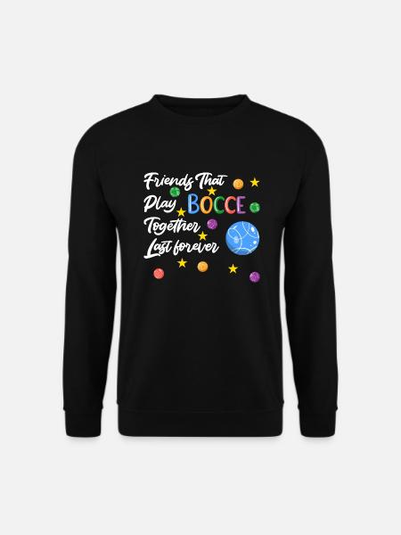 Boccia Boule Petanque - Unisex Pullover - Schwarz