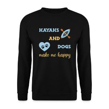 Kayak Kayaking - Sweat-shirt Unisexe - noir - Devant - Alina (178cm) & Michal (187cm)