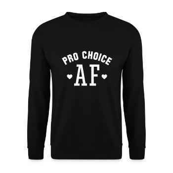 Pro Choice AF - Unisex Pullover - Schwarz - Vorne - Alina (178cm) & Michal (187cm)