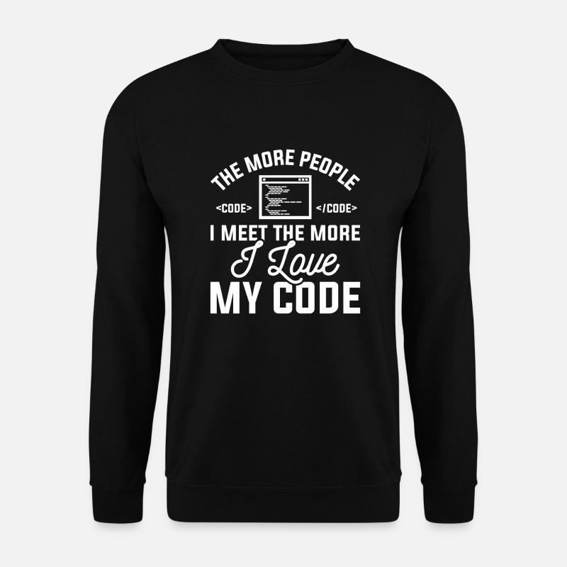 J’aime mon code - Sweat-shirt Unisexe - noir