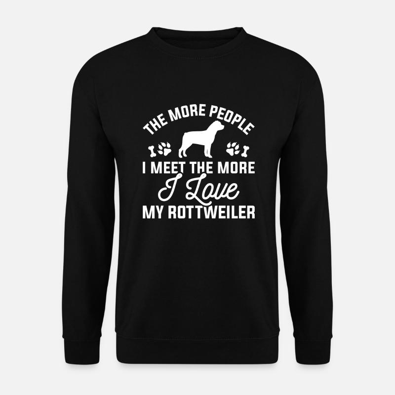 I Love My Rottweiler - Unisex Sweatshirt - black