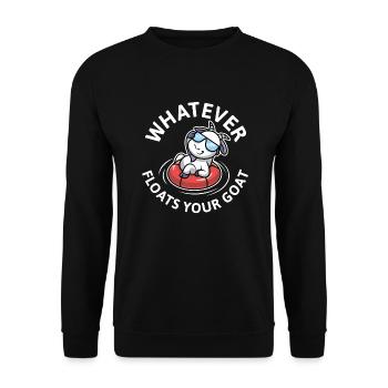 Tout ce qui flotte votre chèvre - Sweat-shirt Unisexe - noir - Devant - Alina (178cm) & Michal (187cm)