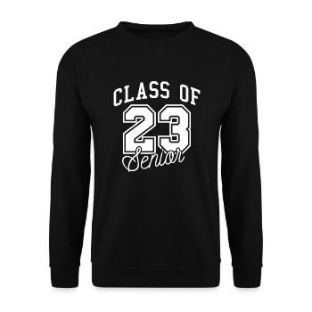Klasse von 23 Senioren - Unisex Pullover - Schwarz - Vorne - Alina (178cm) & Michal (187cm)