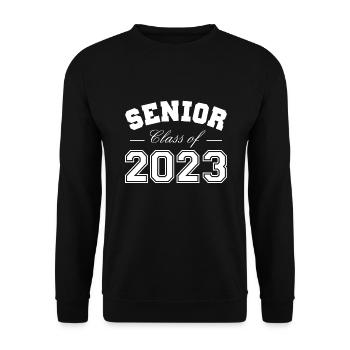 Senior Class von 2023 - Unisex Pullover - Schwarz - Vorne - Alina (178cm) & Michal (187cm)
