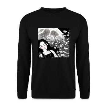 Enfant de la lune - Sweat-shirt Unisexe - noir - Devant - Alina (178cm) & Michal (187cm)