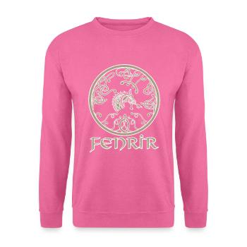 Fenriswolf, Fenrir, Wolf, nordischen Mythologie - Unisex Pullover - Pink - Vorne