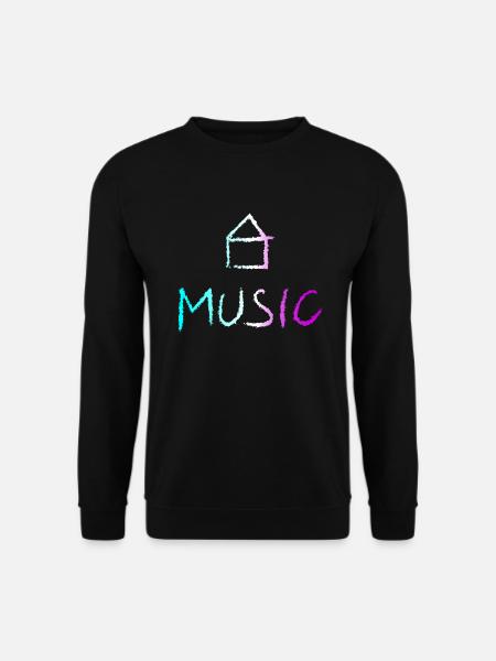 House Music - Unisex Pullover - Schwarz