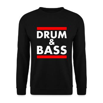 Drum and bass - Unisex Pullover - Schwarz - Vorne - Alina (178cm) & Michal (187cm)