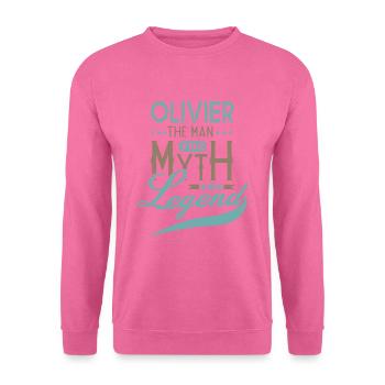 OLIVIER cadeau t-shirt personnalisé prénom olivier - Sweat-shirt Unisexe - rose - Devant