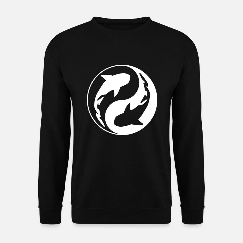 Yin Yang Hai - Unisex Pullover - Schwarz
