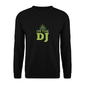 I am the DJ - Unisex Pullover - Schwarz - Vorne - Alina (178cm) & Michal (187cm)