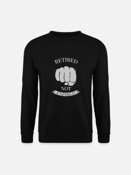 RETIRED NOT EXPIRED - FÜR COOLE RENTNER - Unisex Pullover - Schwarz