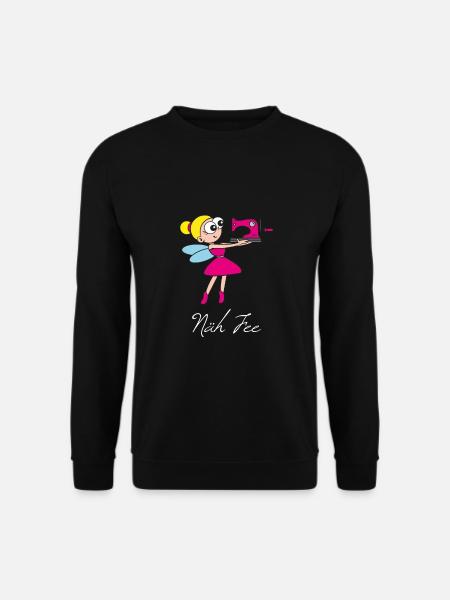 Näh Fee Schneiderin und Näherin - Unisex Pullover - Schwarz