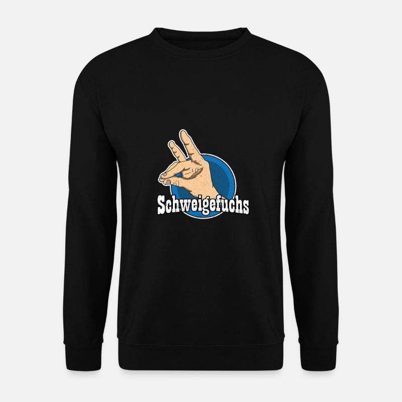 Schweigefuchs Sprüche für Lehrer und Lehrerinnen - Unisex Pullover - Schwarz