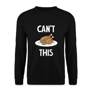 Can't Hendl This - Drôle dicton bavarois - Sweat-shirt Unisexe - noir - Devant - Alina (178cm) & Michal (187cm)