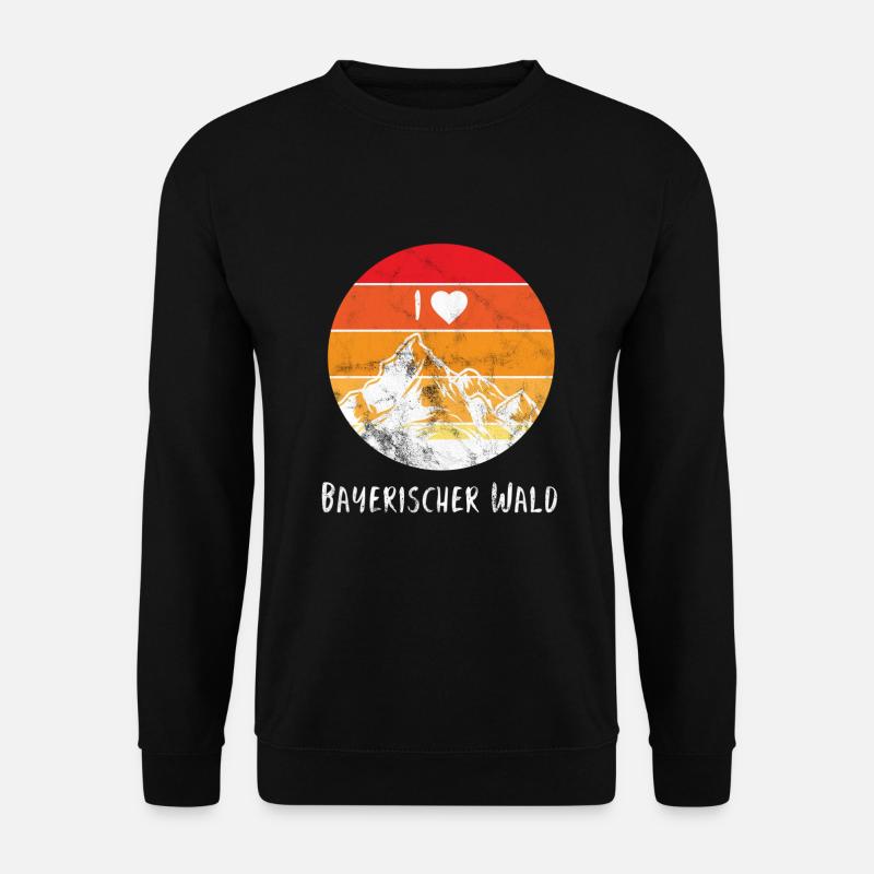 Bayerischer Wald - Lustig bayerisch - Unisex Pullover - Schwarz