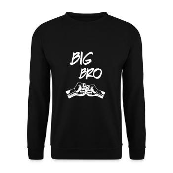 Big Bro Faust - Unisex Sweatshirt - black - Front - Alina (178cm) & Michal (187cm)