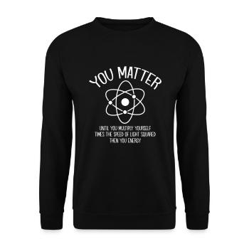 Science Energy - Unisex Pullover - Schwarz - Vorne - Alina (178cm) & Michal (187cm)
