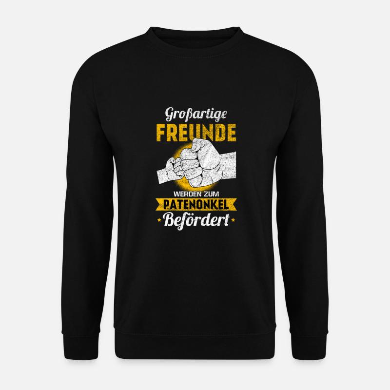 Patenonkel Onkel Pate Taufpate Geschenk - Unisex Pullover - Schwarz