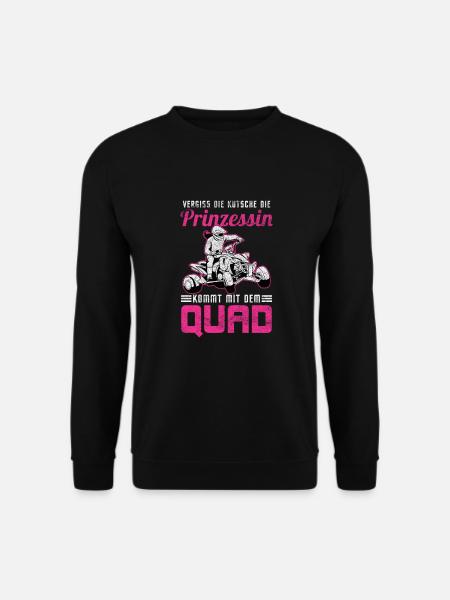 Quadfahrerin Quad Bikerin ATV Quad Quadtour Hobby - Unisex Pullover - Schwarz