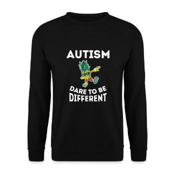 Autisme Asperger Acceptation monde Autisme jour - Sweat-shirt Unisexe - noir - Devant - Alina (178cm) & Michal (187cm)