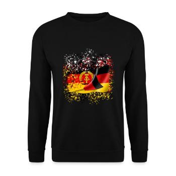 RDA Amitié allemande Ossi Amis Nostalgie - Sweat-shirt Unisexe - noir - Devant - Alina (178cm) & Michal (187cm)