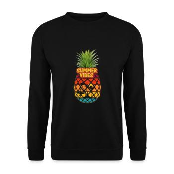 Summer feeling - Unisex Sweatshirt - black - Front - Alina (178cm) & Michal (187cm)