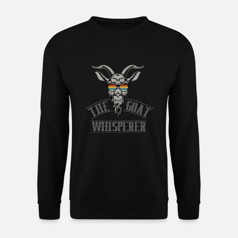 Chèvre Chuchoteur de chèvre Chuchoteur de chèvre - Sweat-shirt Unisexe - noir