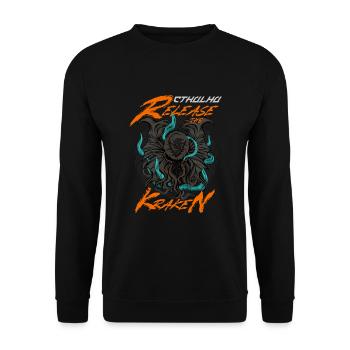 Cthulhu - Unisex Sweatshirt - black - Front - Alina (178cm) & Michal (187cm)