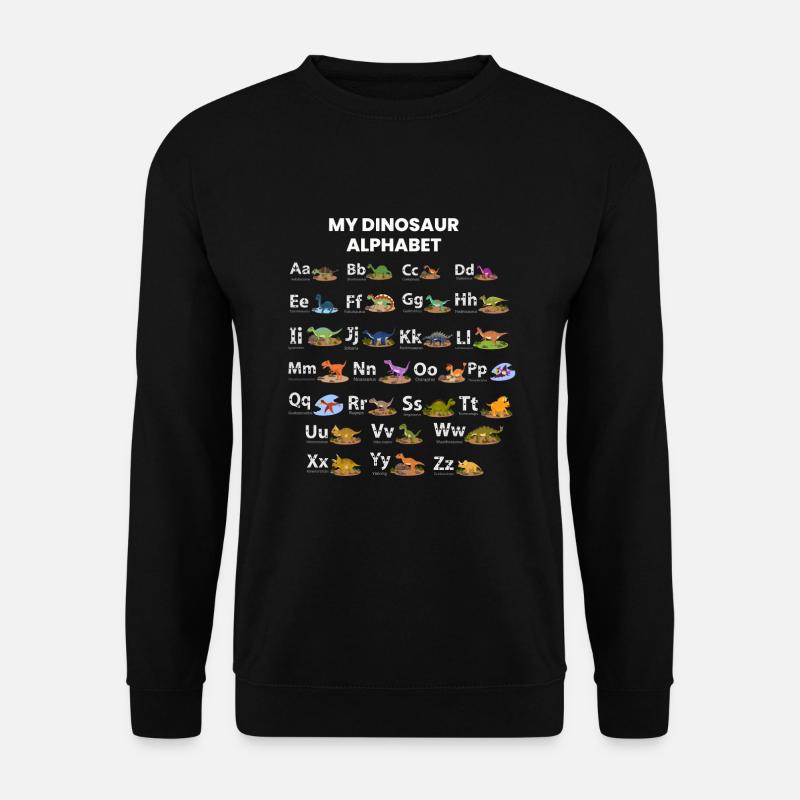 Dinosaur Alphabet - Unisex Sweatshirt - black