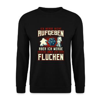 Gesellschaftsspiele Spieleabend Brettspiele - Unisex Pullover - Schwarz - Vorne - Alina (178cm) & Michal (187cm)