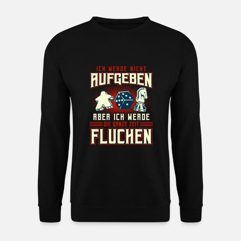 Gesellschaftsspiele Spieleabend Brettspiele - Unisex Pullover - Schwarz