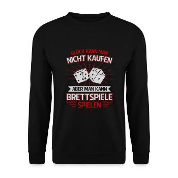 Gesellschaftsspiele Spieleabend Brettspiele - Unisex Pullover - Schwarz - Vorne - Alina (178cm) & Michal (187cm)